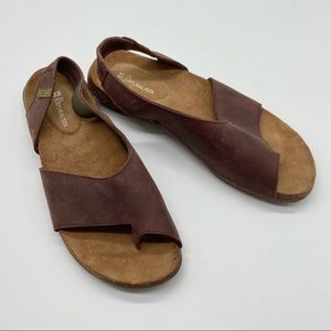 El Naturalista Womens Brown Slingback Sandals